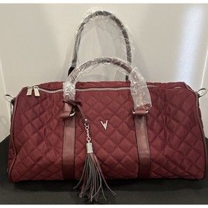 Vanessa Williams Quilted Duffle Bag, New With Tags